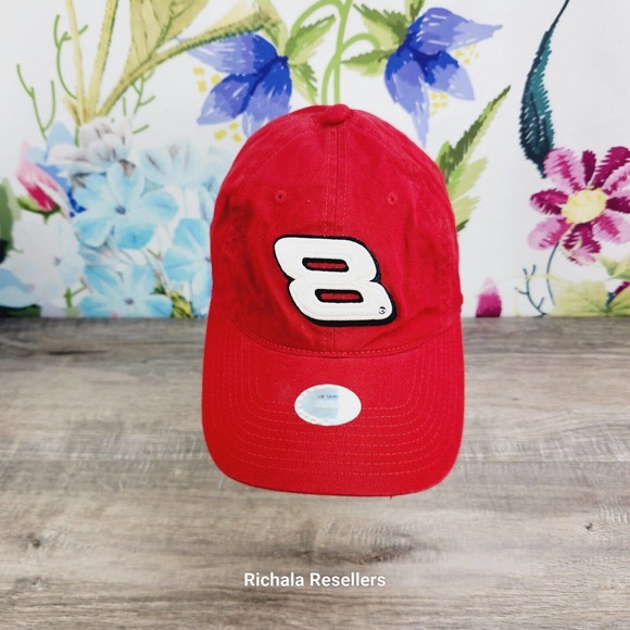 Chase Authentics Other - Chase Authentics Dale Earnhardt Jr #8 Hat Red Baseball Strap Back Cap Adjustable